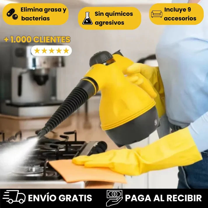 VaporPro - LIMPIEZA PROFUNDA Y DESINFECCIÓN TOTAL… ¡SIN UNA SOLA GOTA DE QUÍMICOS!