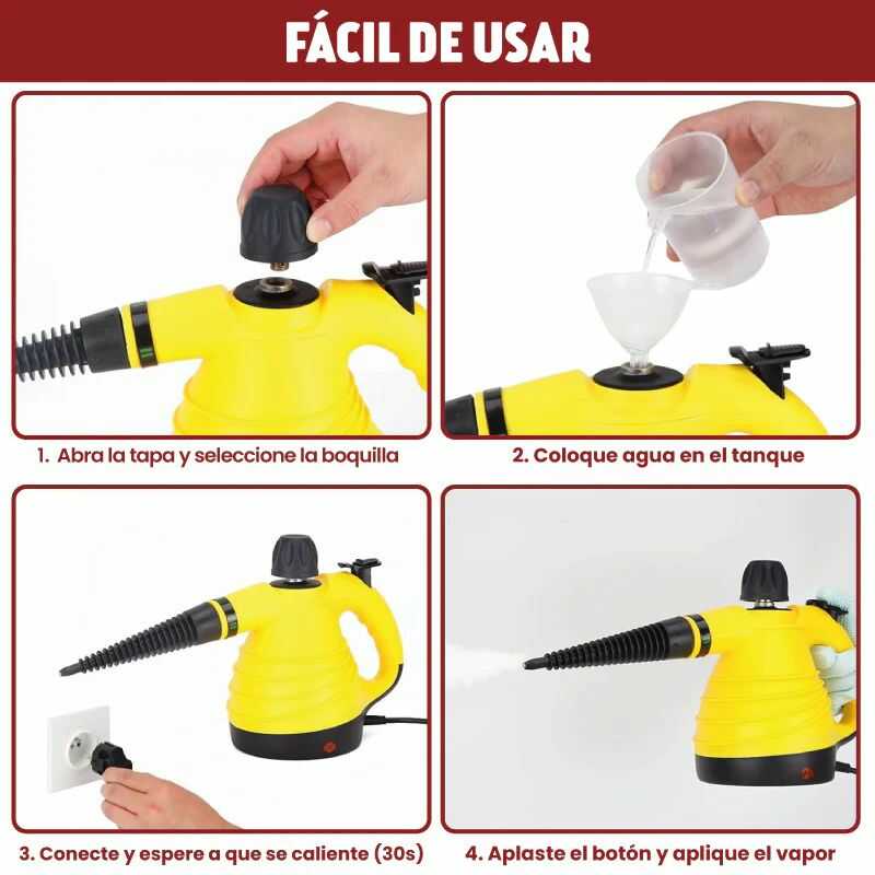 VaporPro - LIMPIEZA PROFUNDA Y DESINFECCIÓN TOTAL… ¡SIN UNA SOLA GOTA DE QUÍMICOS! 4